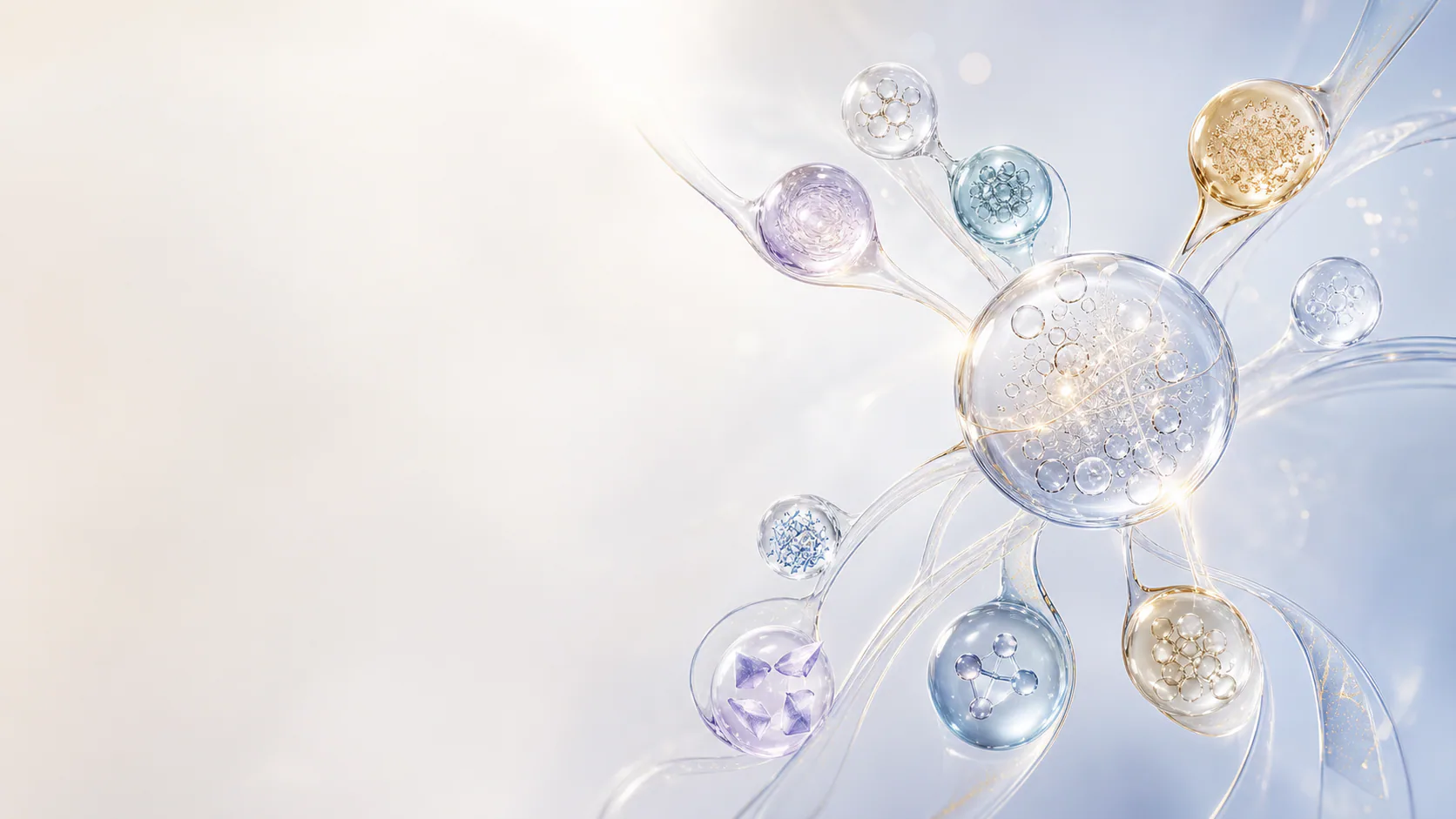 Cosmetic ingredient carrier and molecular technology visualization